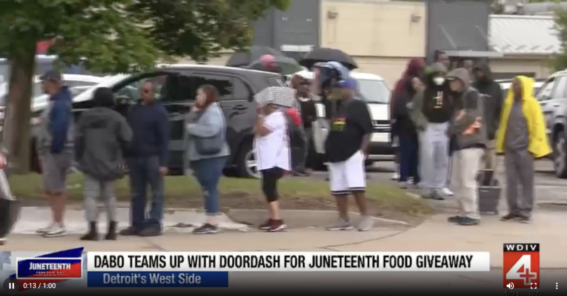 DABO teams Up With Doordash for Juneteenth Food Giveaway
